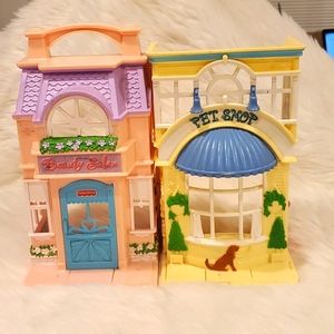 Fisher Price Sweet Streets Pet Shop & Beauty Salon 2001 Vintage